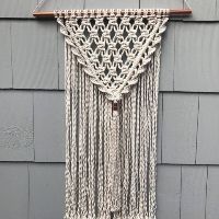 Macramé lồng dây treo tường mini