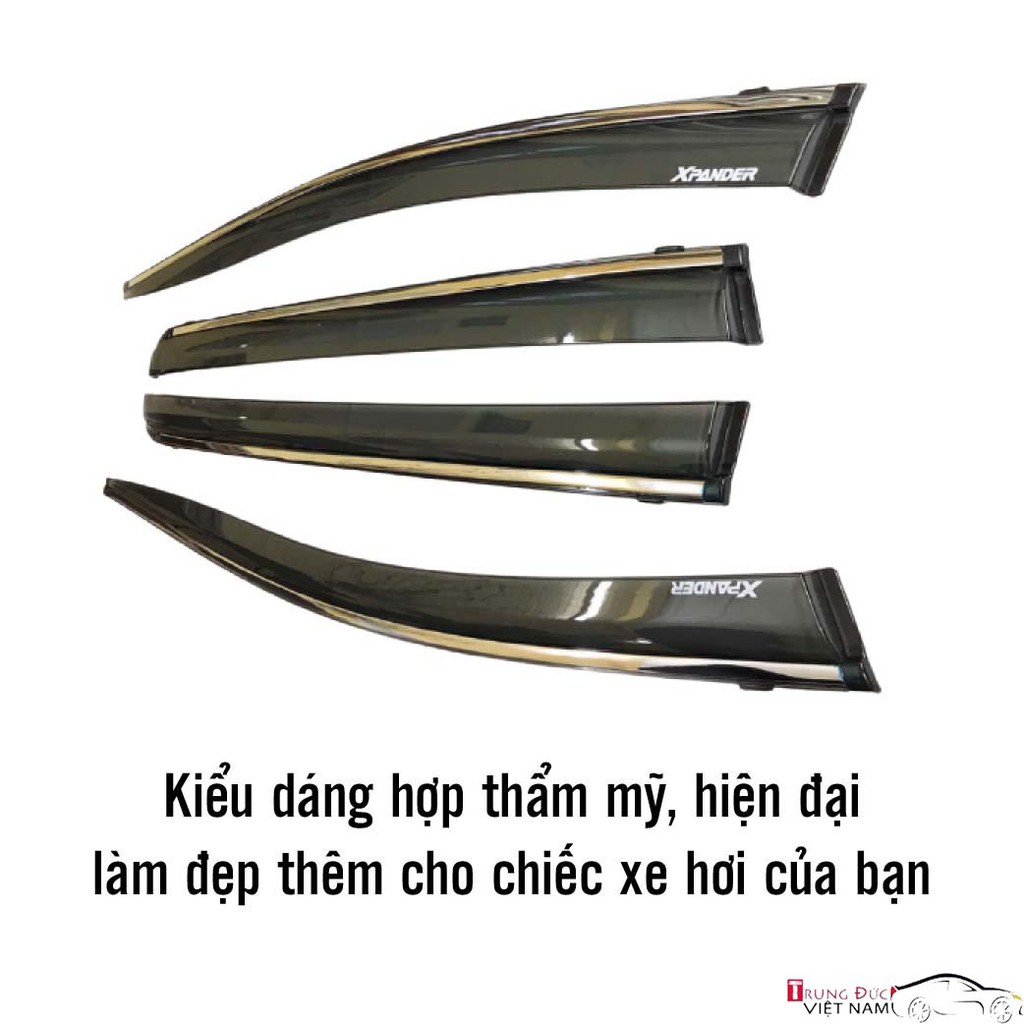 Vè mưa chỉ mạ Xpander 2018 - 2021 hàng cao cấp  ( chỉ viền inox )