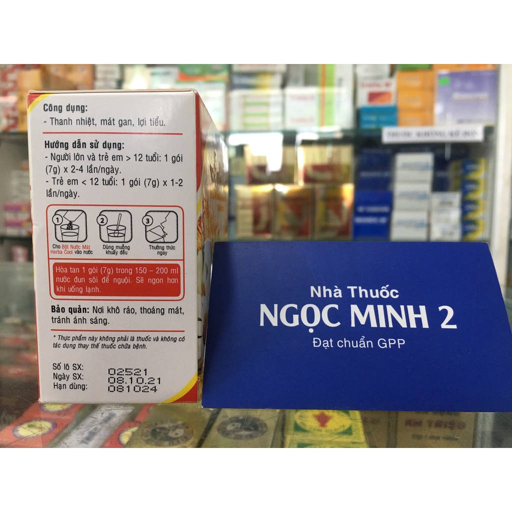 ✅  Herba Cool bột nước mát hỗ trợ thanh nhiệt