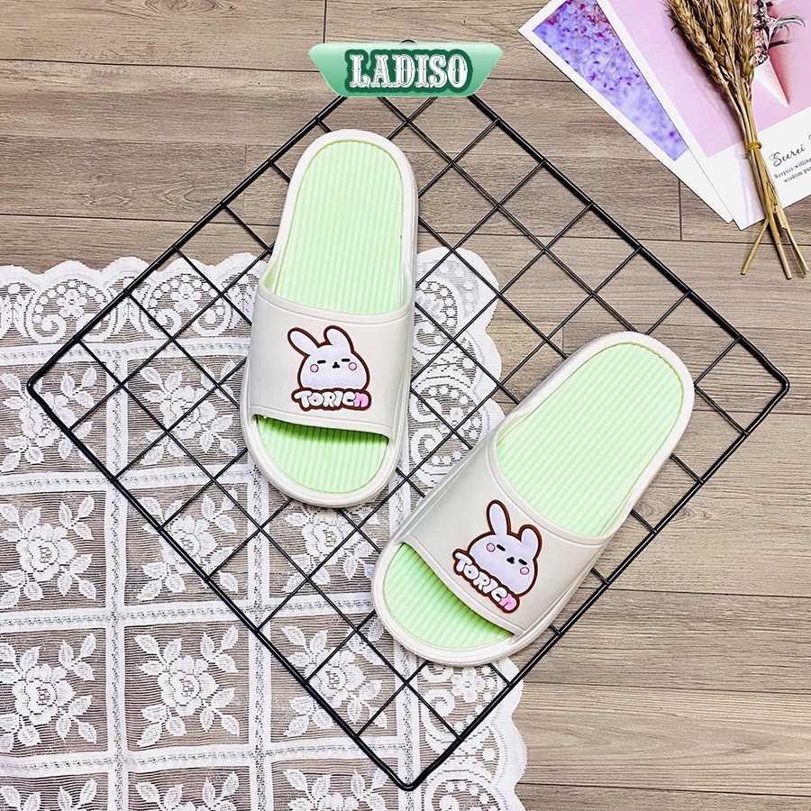 Dép nữ quai ngang hình thỏ dép nữ đế cao 3cm, dép quai ngang chất liệu Eva cao cấp LADISO TT389 hot trend 2022