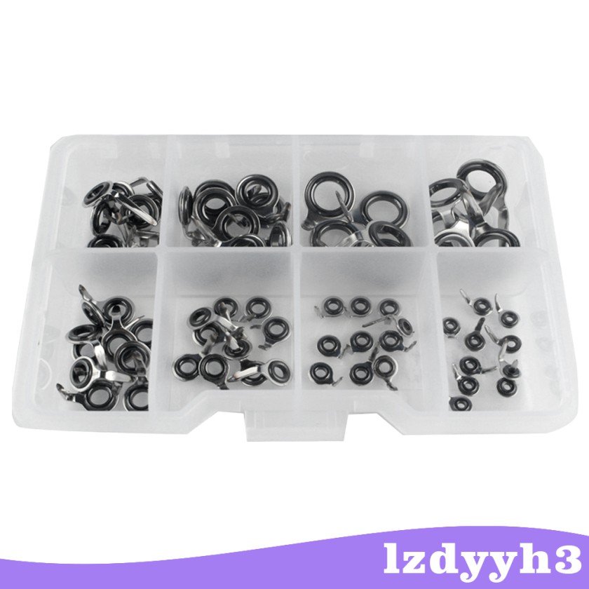 Hộp 70 Khoen Inox Dẫn Dây Câu DIY