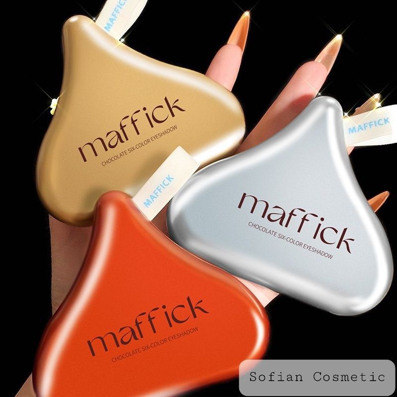 MAFFICK - Bảng phấn mắt nội địa Trung Maffick Chocolate Pearly Matte 6 màu nhũ lì, lâu trôi, thích hợp cho người mới