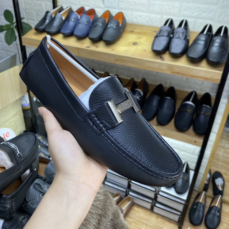 Giày lừoi HM mẫu mới 2022 hàng đẹp da bò thật bảo hành 12 tháng