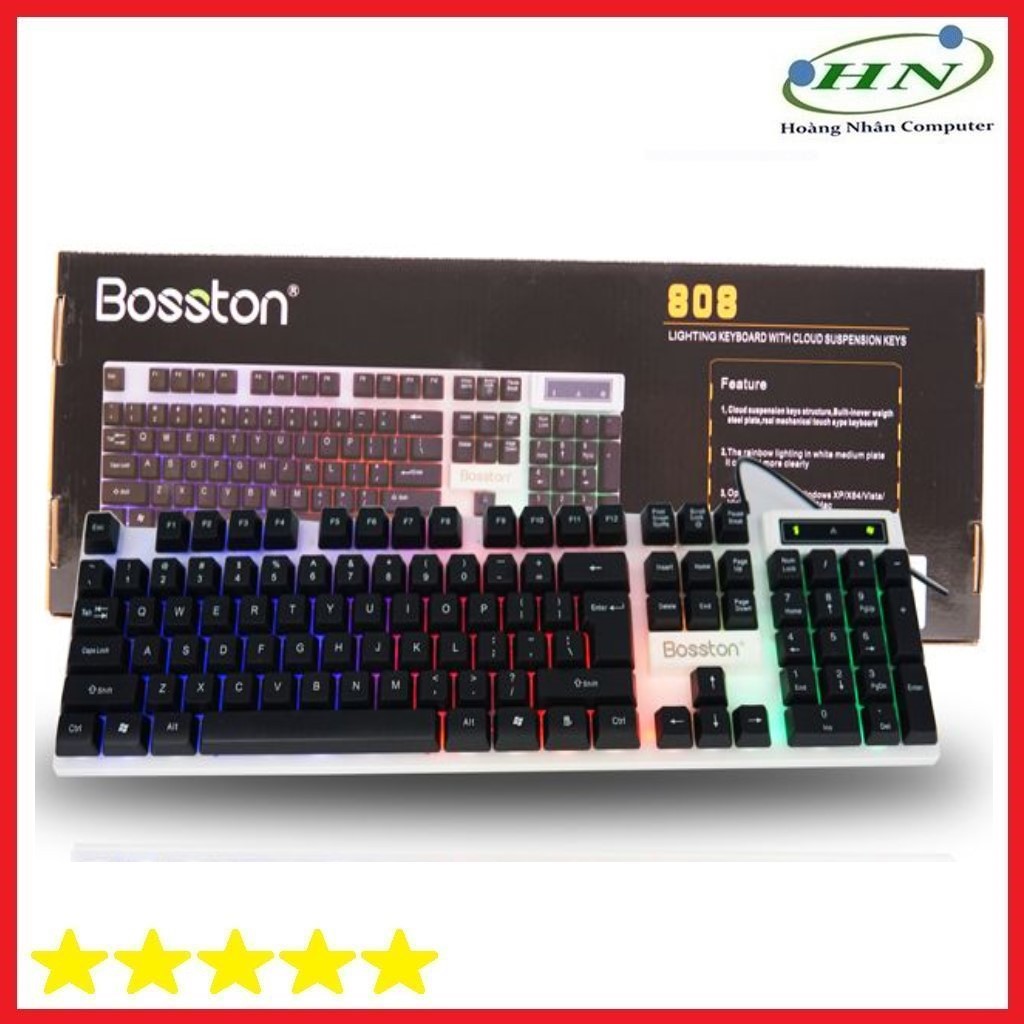 Bàn Phím Giả Cơ Bosston 808 Đèn Led