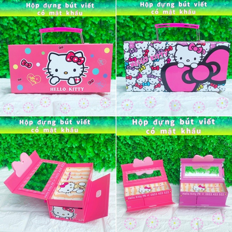 HỘP ĐỰNG VIẾT - TRANG SỨC CÓ MẬT KHẨU HELLO KITTY