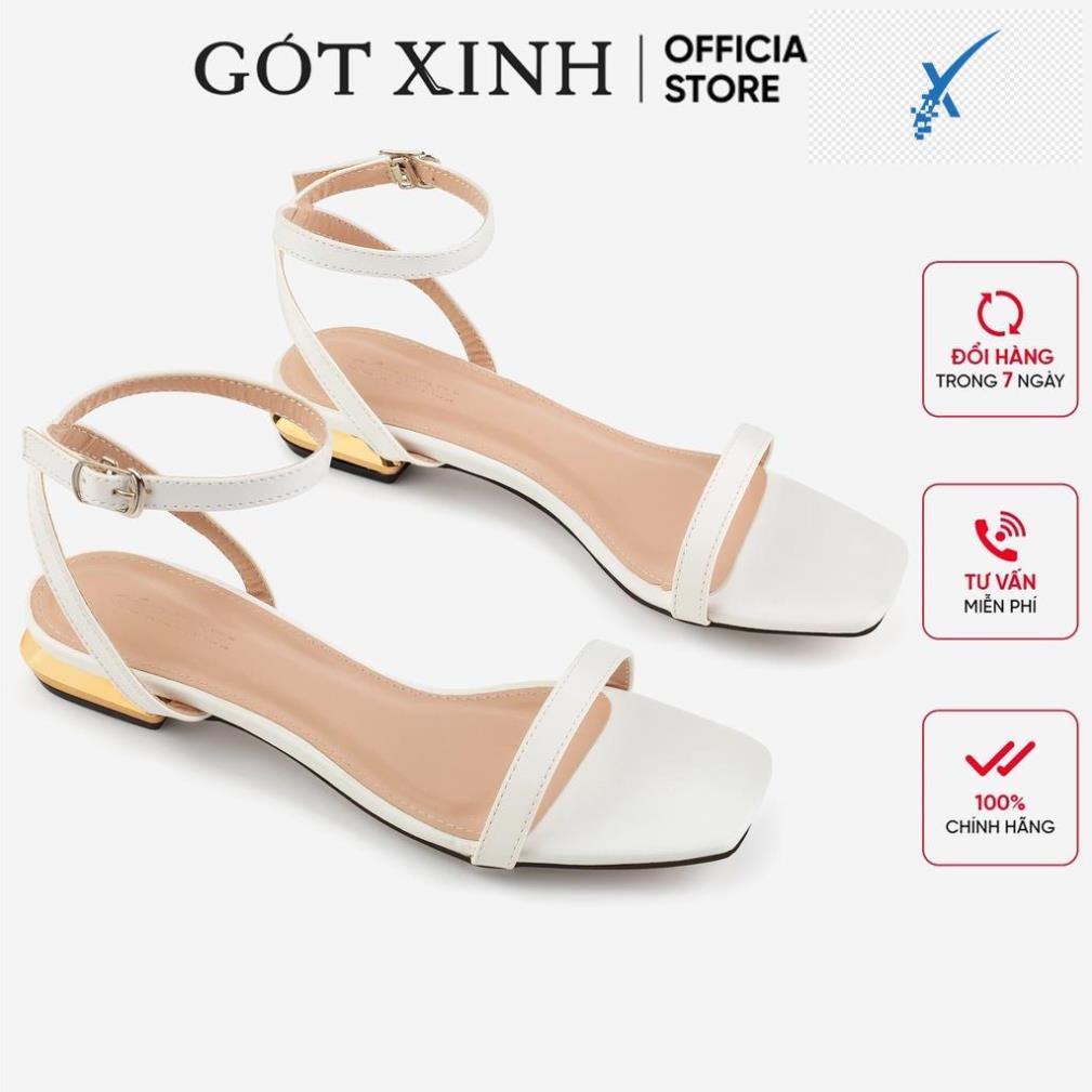 🖐️ Giày sandal nữ GÓT XINH SD2 da mềm trụ vuông đế cao 3cm 🖐️