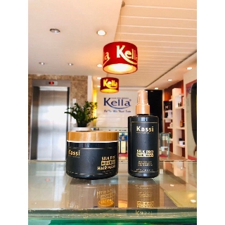 Hấp dầu / Xịt dưỡng tóc phục hồi hư tổn, khô xơ Kassi Silk Pro Restore Damage Hair, hàng công ty