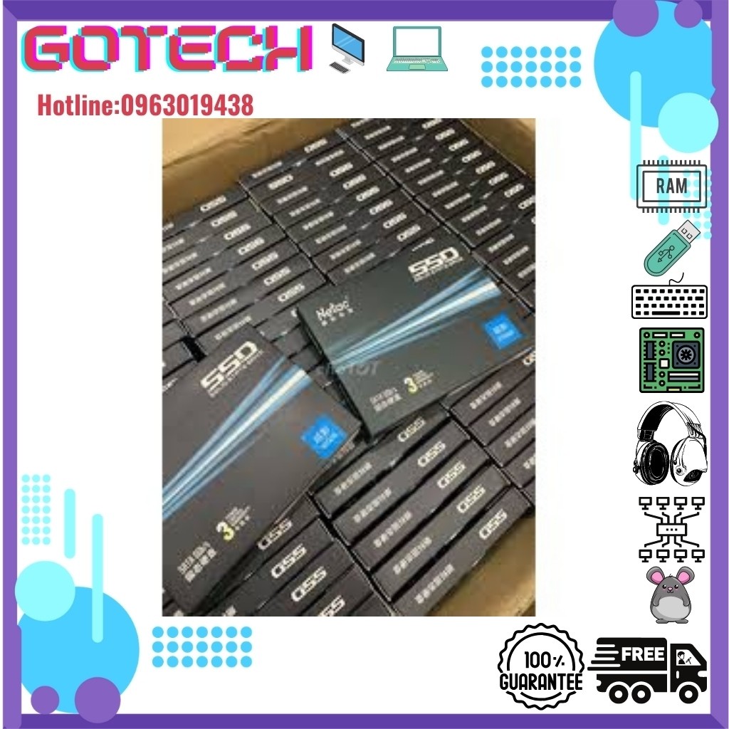 Ổ Cứng SSD Netac 120GB 128GB 256GB - Hàng Chính Hãng, Full Box, Bảo Hành 36 Tháng | BigBuy360 - bigbuy360.vn