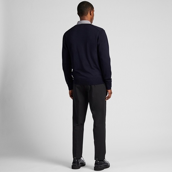 Áo khoác len cardigan nam cổ tim dòng Extra Fine Merino trẻ trung, năng động của Uniqlo