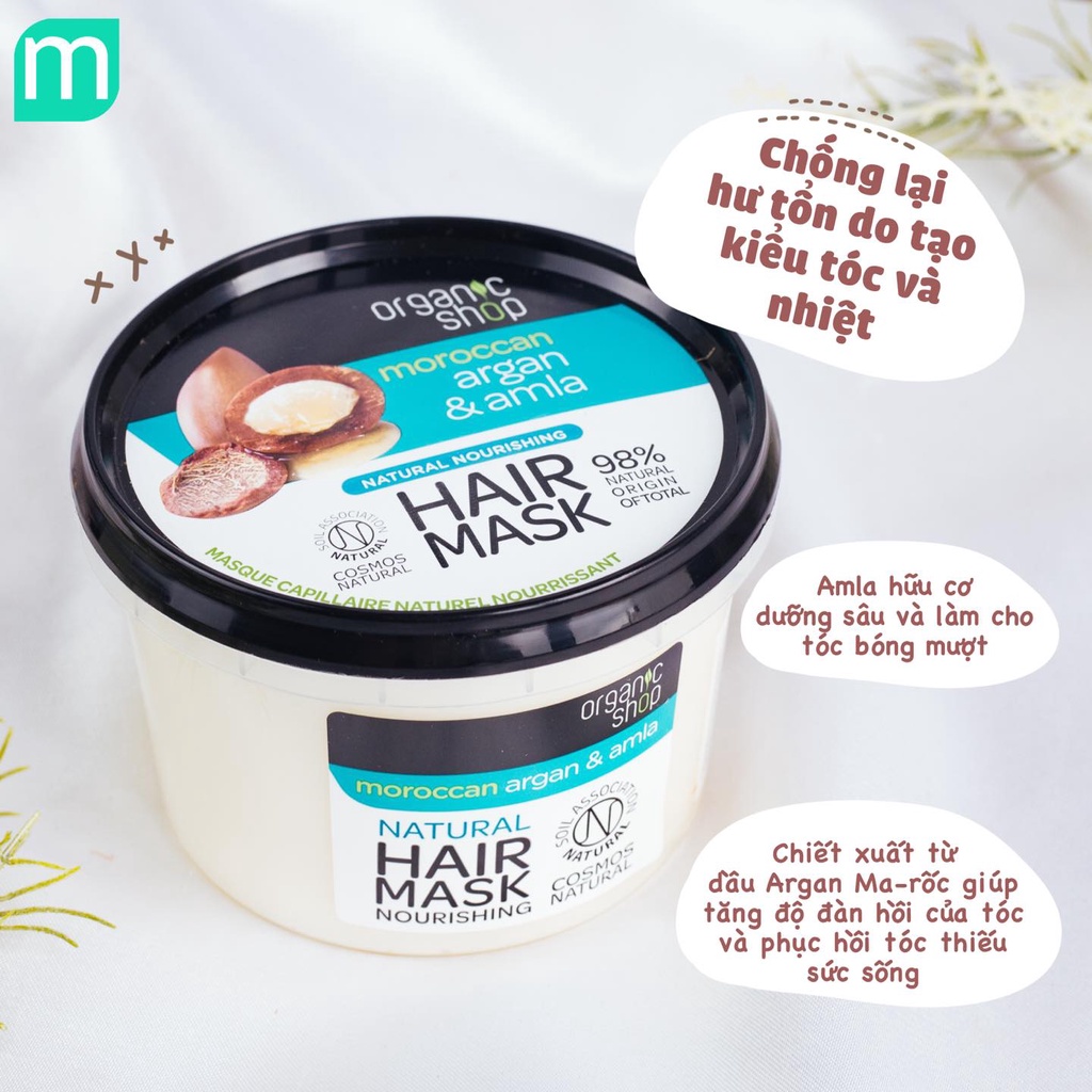 Mặt Nạ Ủ Tóc Organic Shop 250ml