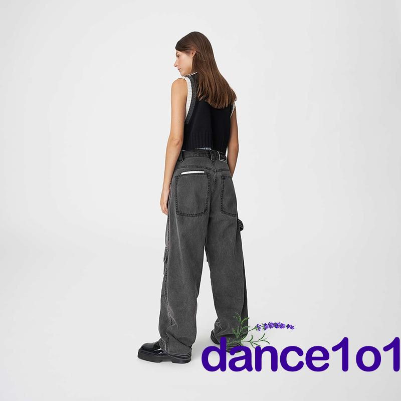 Áo tank top cổ chữ v dáng rộng in chữ thời trang cho nữ