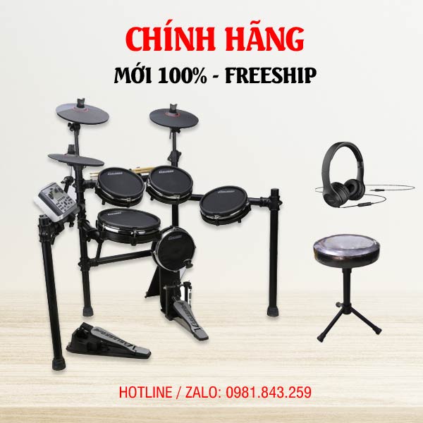 Bộ trống điện tử Carlsbro CSD400 luyện tập tại nhà
