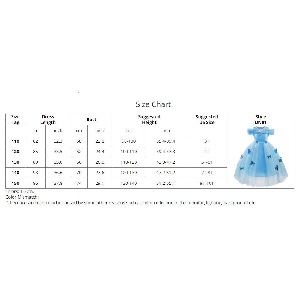 Đầm công chúa lọ lem cho bé gái