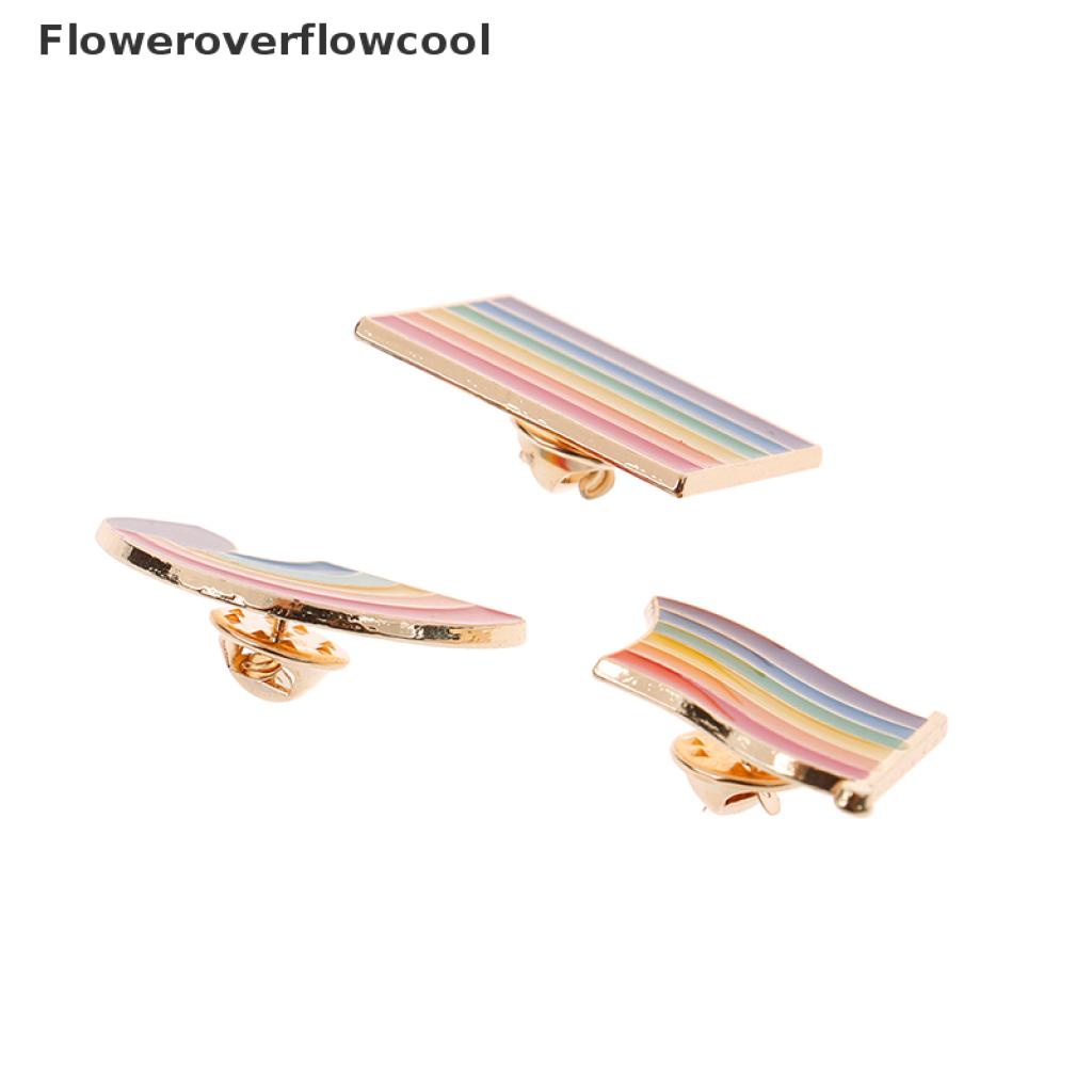 Ghim Cài Áo Hình Trái Tim Bằng Kim Loại Tráng Men In Họa Tiết Lgbt