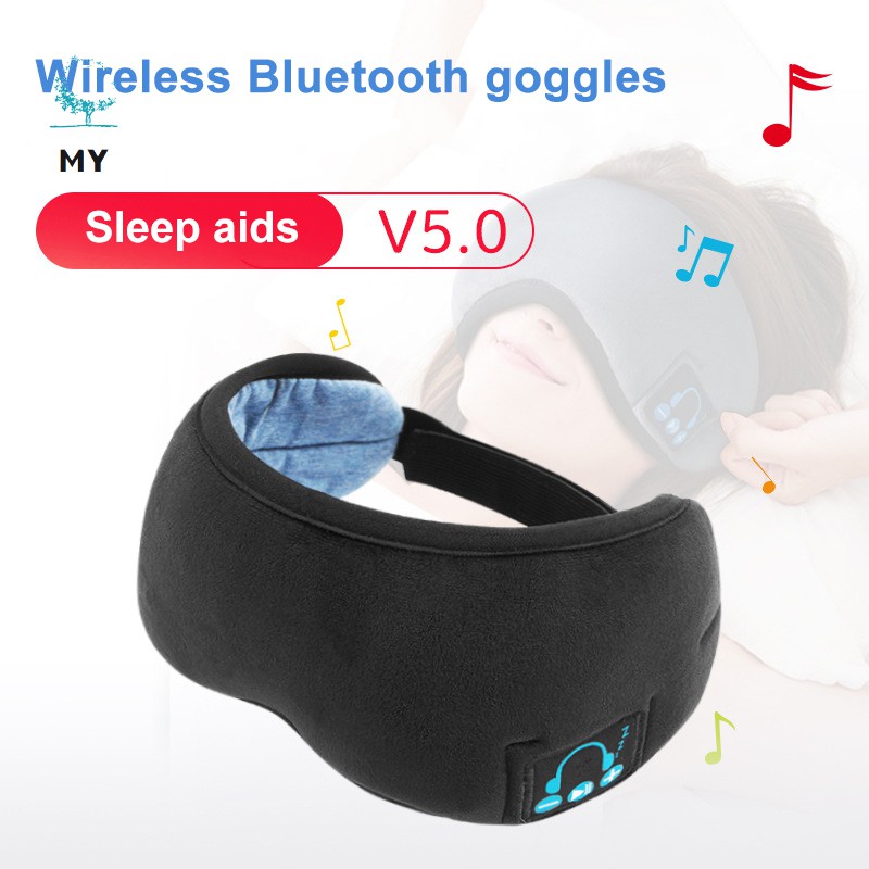 Sleep Wireless 5.0 Bluetooth Headphones Eye Mask Music Travel Sleeping Headphones Handsfree Sleeping Mask