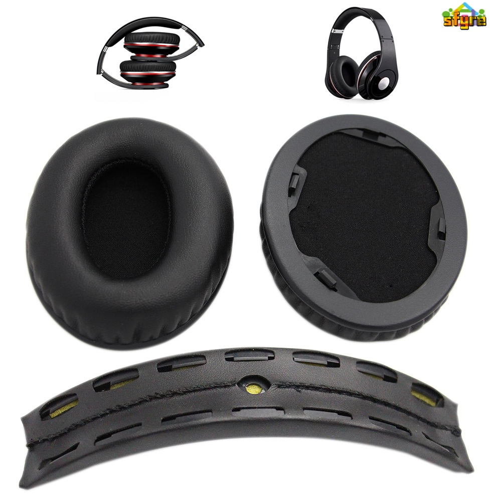 1 Cặp Miếng Đệm Tai Nghe Thay Thế + Băng Đô Cho Beats by dr dre Studio 1.0