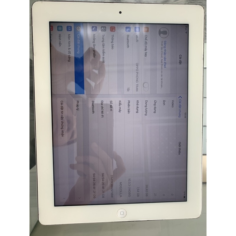 Máy tính bảng ipad 4 trắng