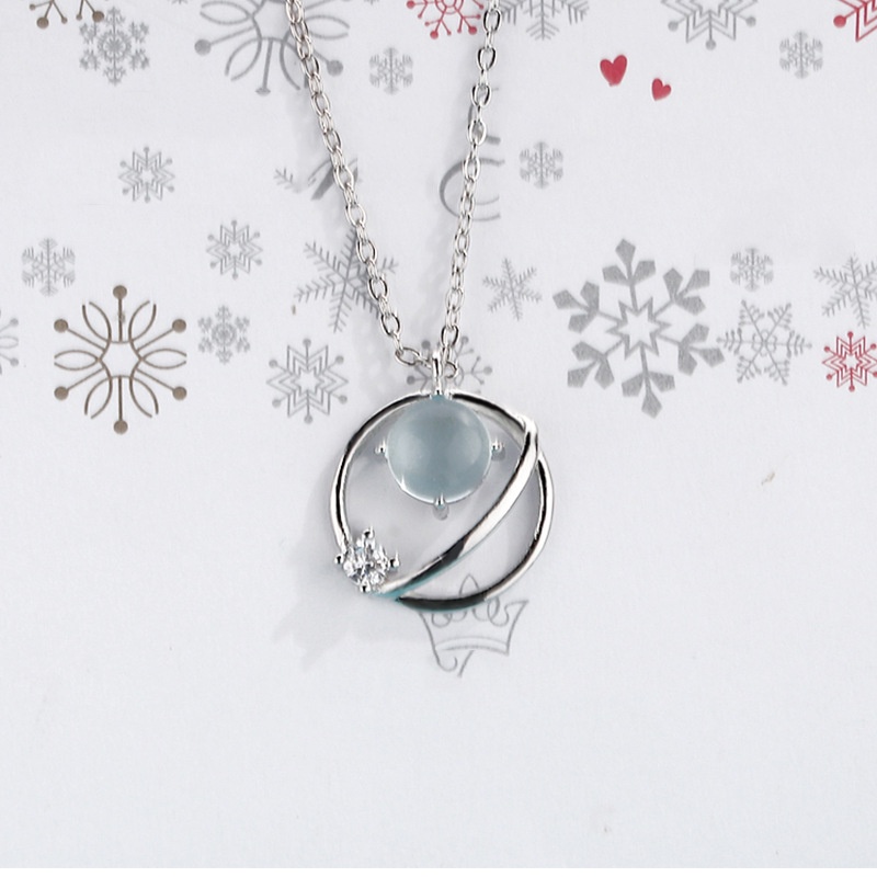 Vòng cổ Đính Đá Mặt Trăng Ngôi Sao Thời Trang Cho Nữ