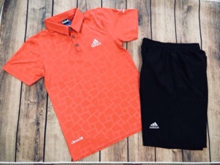 SET bộ thể thao nam - vân gạch cổ bẻ