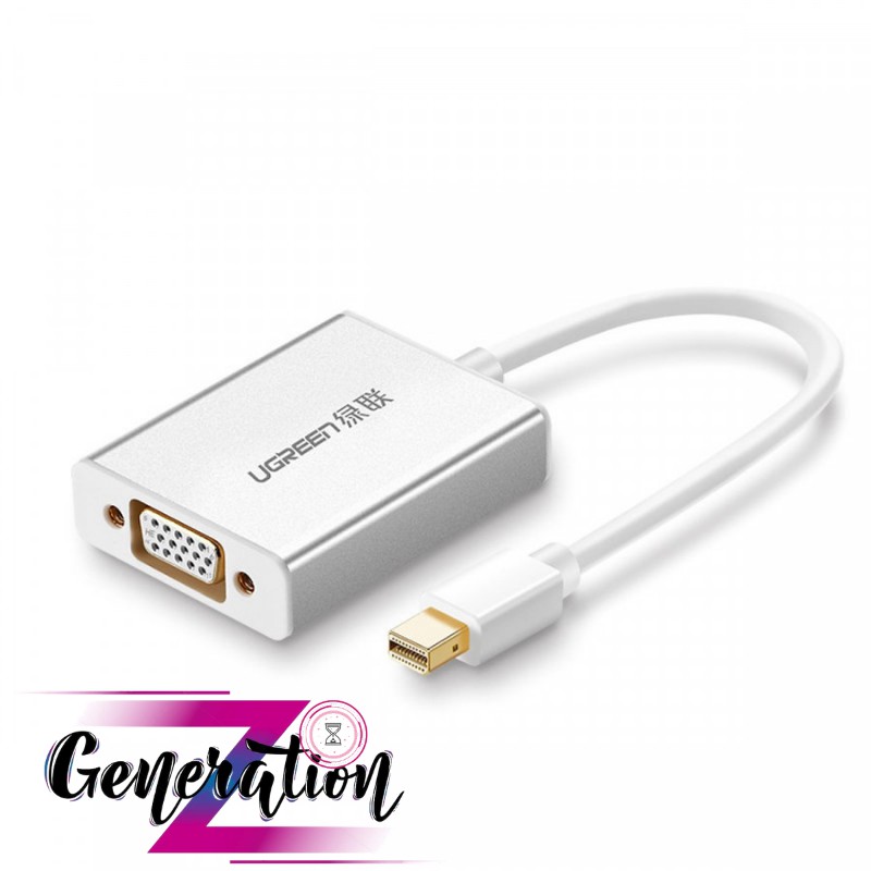 Cáp chuyển Mini Displayport sang VGA có Audio Ugreen 10437 Vỏ Nhôm