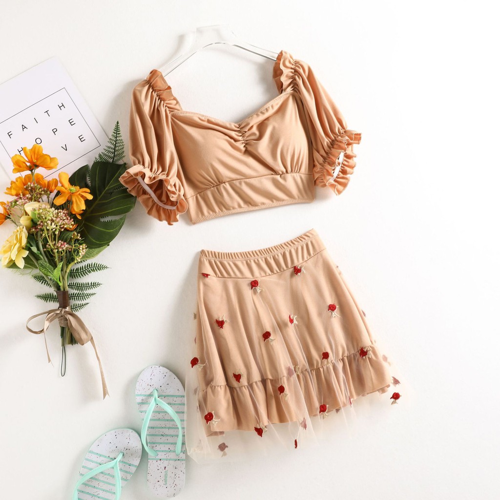 Bộ Đồ Bơi Hai Mảnh Thời Trang Mùa Xuân Cho Nữ 2021