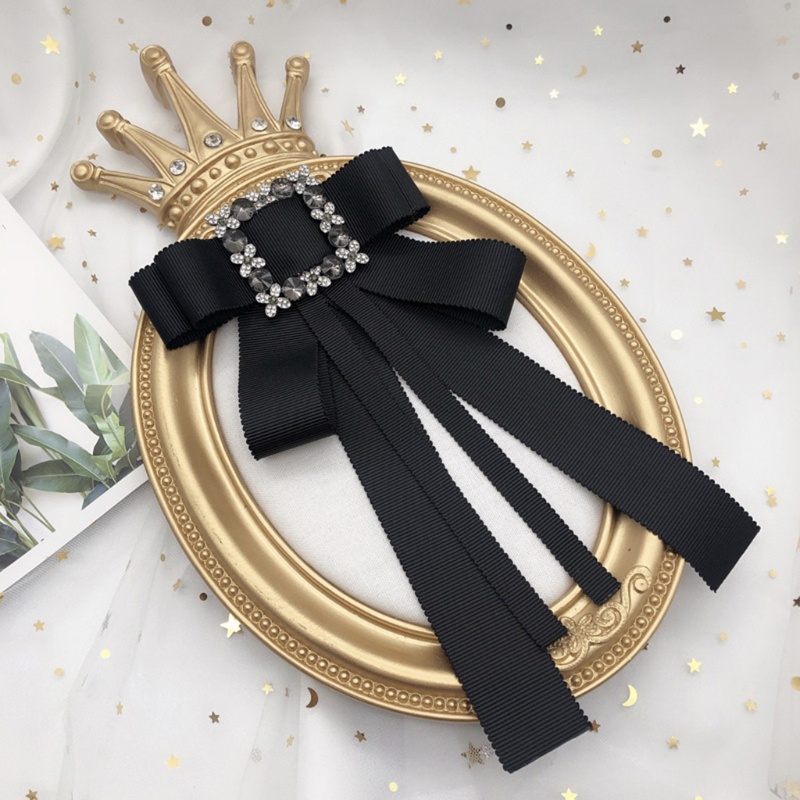 Trâm Cài Áo Hình Nơ Đính Đá Sang Trọng Cho Nữ