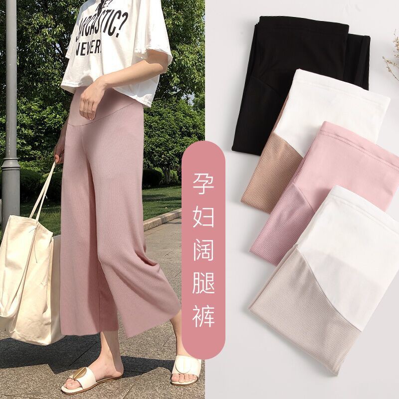Quần ống rộng thời trang năng động cho mẹ bầu | BigBuy360 - bigbuy360.vn