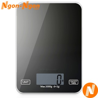 Cân điện tử nhà bếp 5kg, loại tốt, mẫu cân đẹp, tặng pin, cân được từ 2g đến 5kg, dùng cân thực phẩm, cân làm bánh...