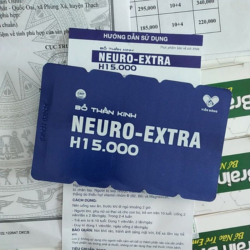 Bổ thần kinh NEURO EXTRA H15.000 H15000 hộp 30 viên