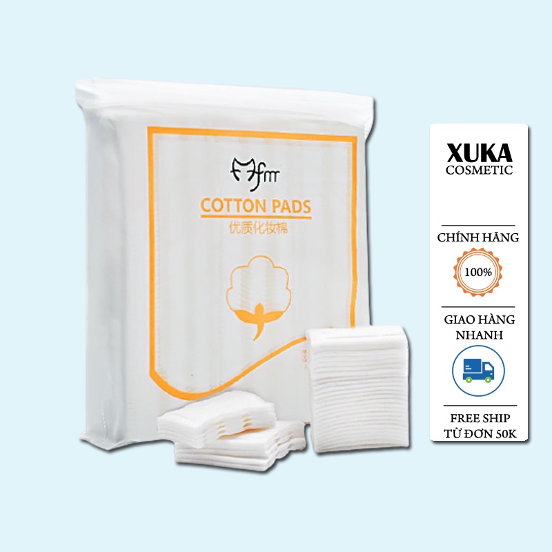 Bông tẩy trang Cottonpad 222 miếng Mềm Mịn Siêu Tiết Kiệm Xuka Cosmetic