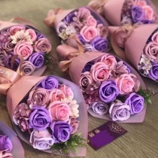 HOA HỒNG SÁP THƠM BÓ 13 BÔNG