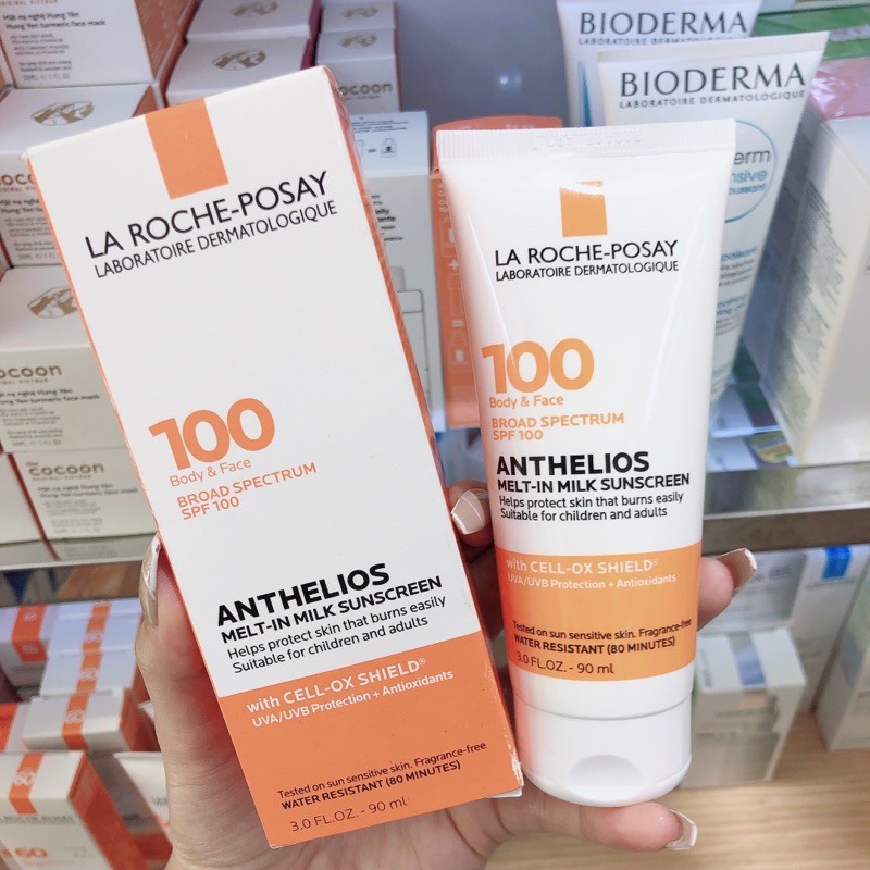 Kem Chống Nắng La Roche-Posay Anthelios Melt-in Milk SPF 100 Face & Body ( 90mL )