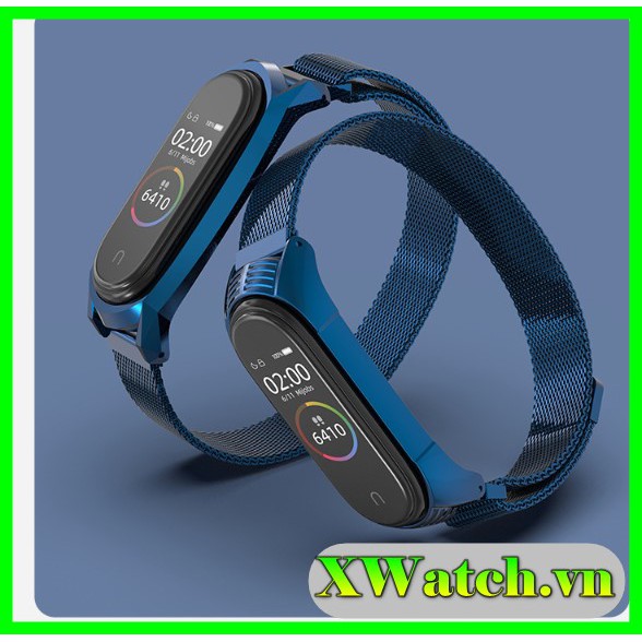 Dây đeo nam châm Mi band 5 chính hãng Mijobs - dây đeo thay thế Xiaomi miband 5 milanese loop (Mijobs)