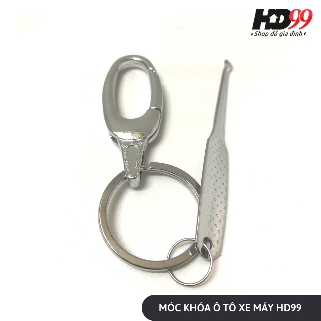 [RẺ VÔ ĐỊCH] Móc Khóa Xe Máy Inox Có Móc Tai Nhỏ 🛵 Chỉ 6K