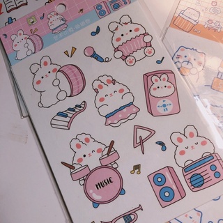 [Bottu] Sticker/nhãn dán dễ thương 4 tấm