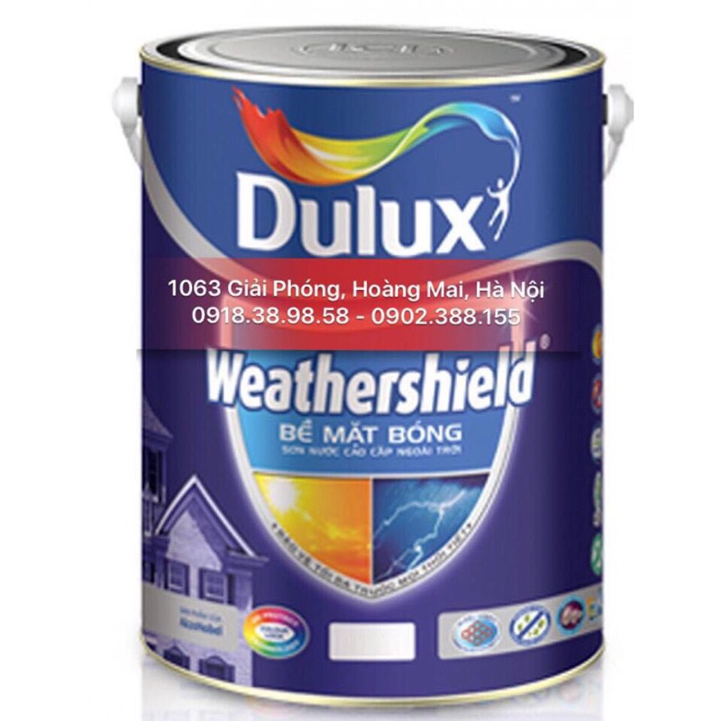 BJ9 -5 LÍT - sơn nước ngoại thất Dulux Waethershield -BỀ MẶT BÓNG