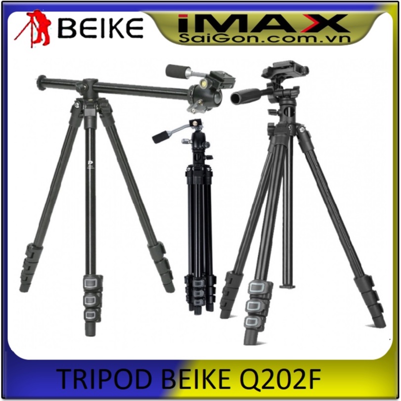 CHÂN MÁY ẢNH TRIPOD BEIKE Q202F, THANH NGANG