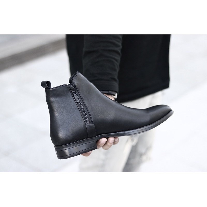 Giày Chelsea Boots Zip Nam Cao Cổ Khóa Kéo UDANY Thời Trang Tôn Dáng - GCN10