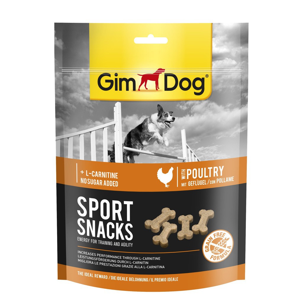 Xương đồ ăn Gim Dog  Đức 🐕 FREESHIP 🐕 Sport Snacks vị Beef - Poultry | 60g Bánh thưởng Gimdog cho chó ưa vận động