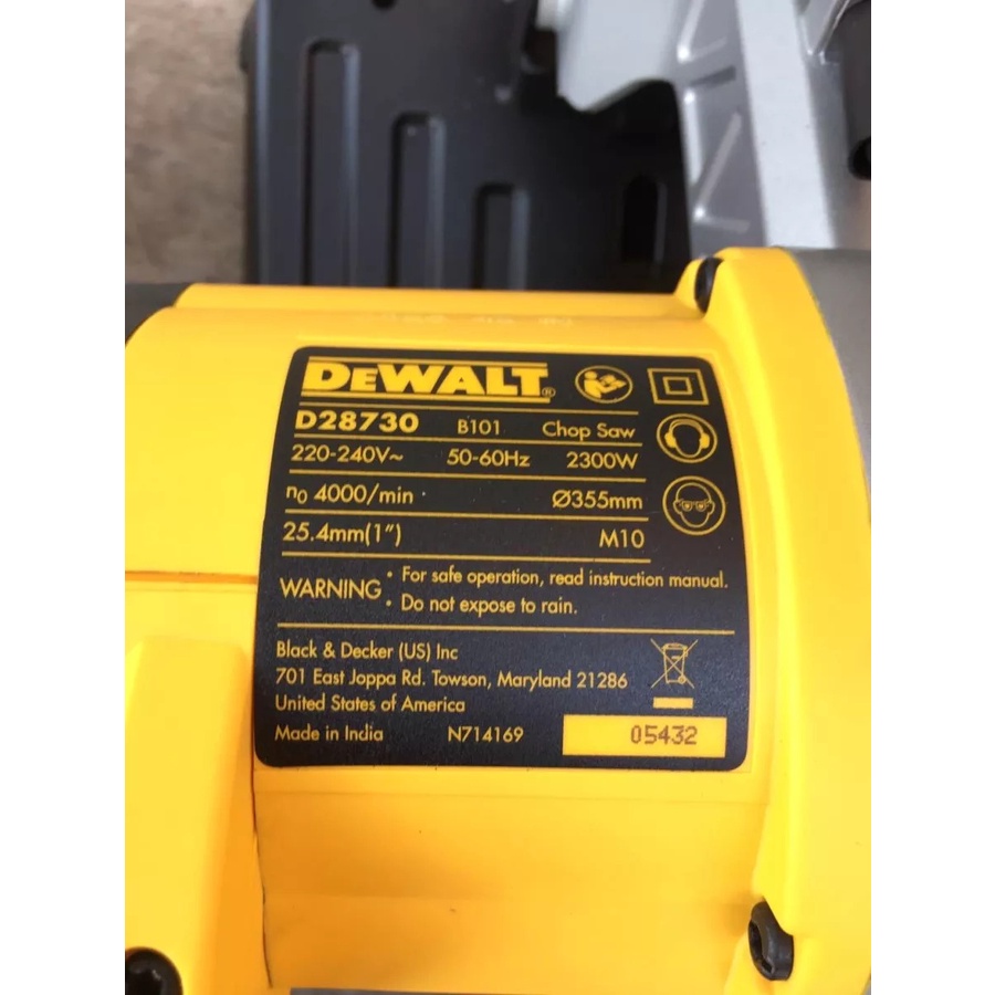 Máy cắt sắt Dewalt D28730-B1 - Made in India - Cắt sắt bàn Dewalt D28730