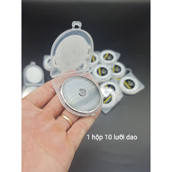 1 hộp 10 lưỡi dao 45mm cắt vải cắt thun loại tốt