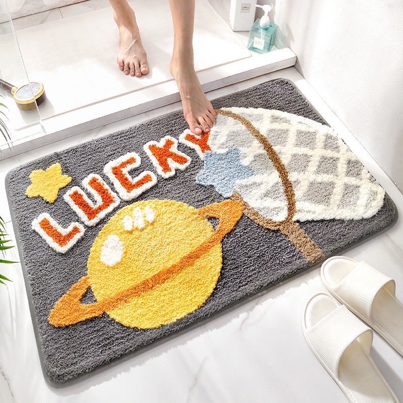 THẢM LAU CHÂN, THẢM CHÙI CHÂN LÔNG CỪU ĐẾ CAO SU CHỐNG TRƠN TRƯỢT, SIÊU THẤM CAO CẤP 40x60CM