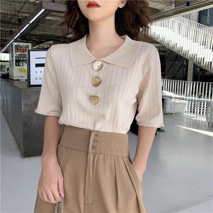 Áo Thời Trang Tay Ngắn Phong Cách Hàn Quốc Cho Nữ | BigBuy360 - bigbuy360.vn