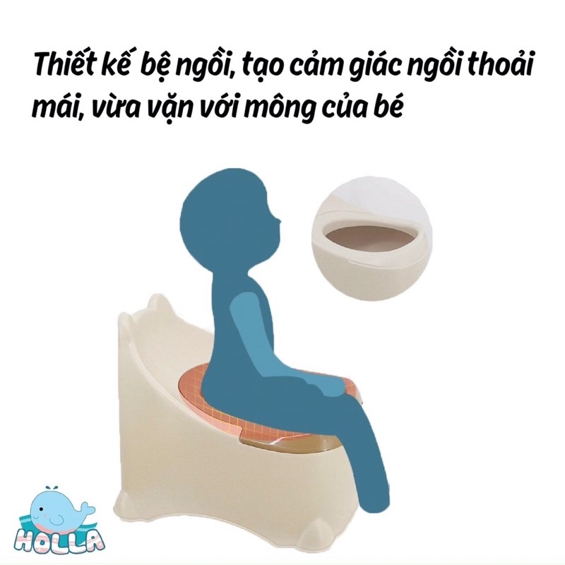 Bô gấu Holla đa năng cao cấp cho bé tập đi vệ sinh tự lập