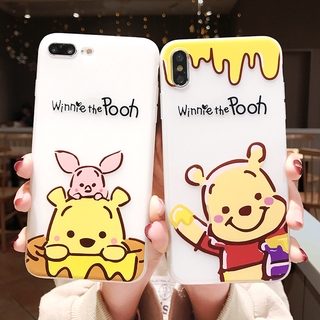 compatible For Samsung Galaxy A04S A04 A04e A13 A23 A33 A53 5G A01 Core A21S A10 M10 A10S A20 A30 A20S A50 A30S A50S A70 A51 A71 A31 A11 M11 A7 A6 A8 Plus 2018 Ốp điện thoại TPU trong suốt hình gấu Pooh đáng yêu cho