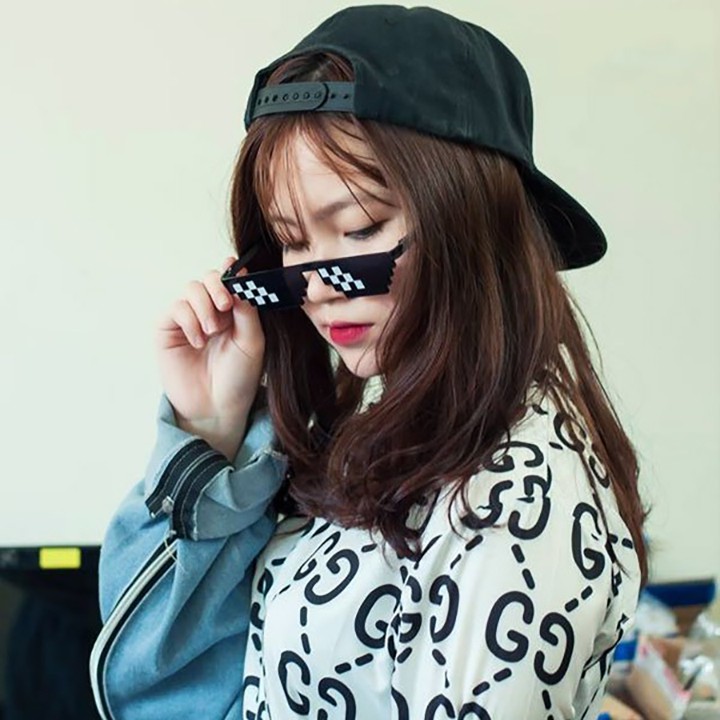 Kính Thuglife 6 Chấm Siêu Ngầu Kính Râm 6 Chấm Thời Trang Nam Nữ Gọng Dẻo