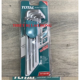 1.5-10mm bộ lục giác đầu bằng dài 9 chi tiết hệ mét total tht106192