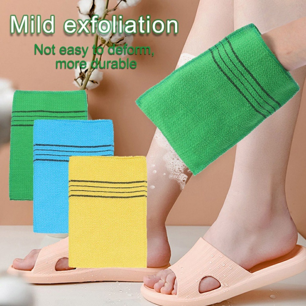 Combo 2 Bông tắm kì người chà lưng tẩy tế bào chết Hàn Quốc và Găng tay kì lưng Songwol