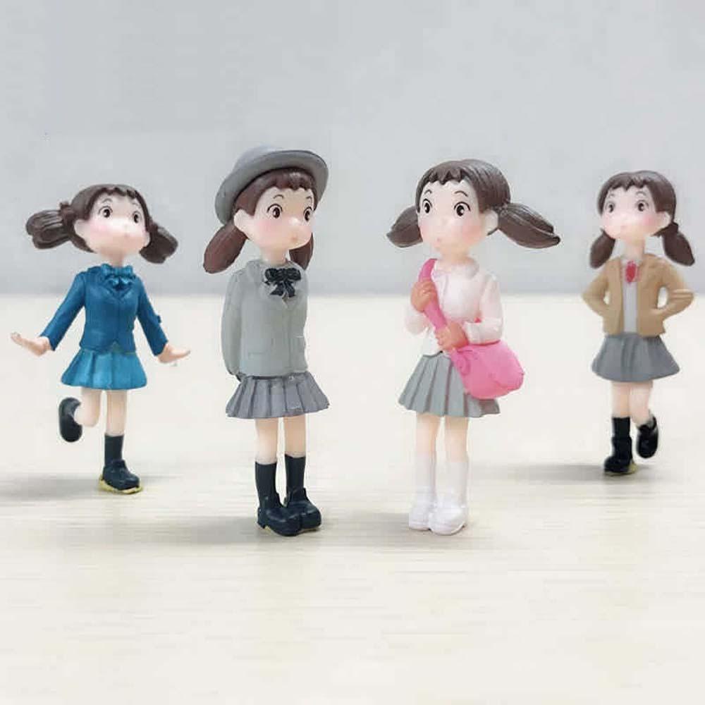 Set 4 Mô Hình Thiên Thần Hayao Miyazaki Moss Bằng PVC Trang Trí Tiểu Cảnh