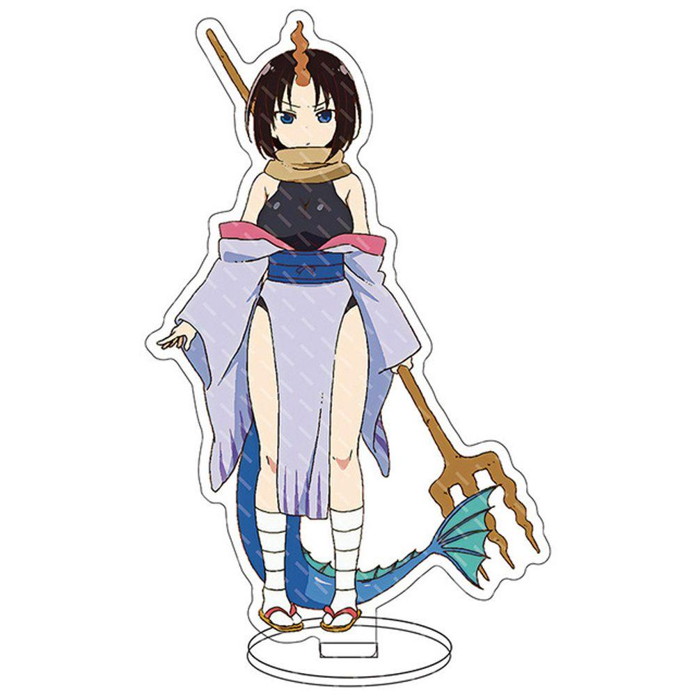 Tấm mô hình hai mặt trang trí nhân vật hoạt hình anime Kobayashi San Chi No Maid Dragon acrylic làm quà tặng trẻ em
